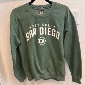 San Diego West Coast Green Crewneck Sweatshirt